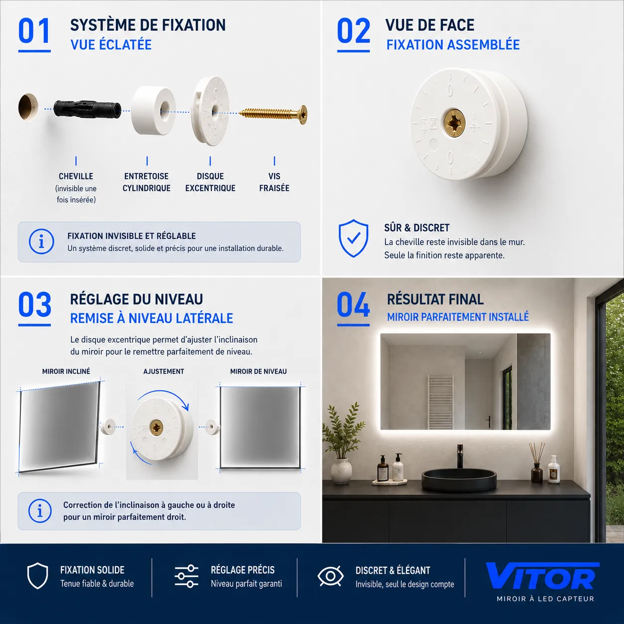 Miroir LED SOLARIS (Collection Cosmos) — vue d'ambiance 4