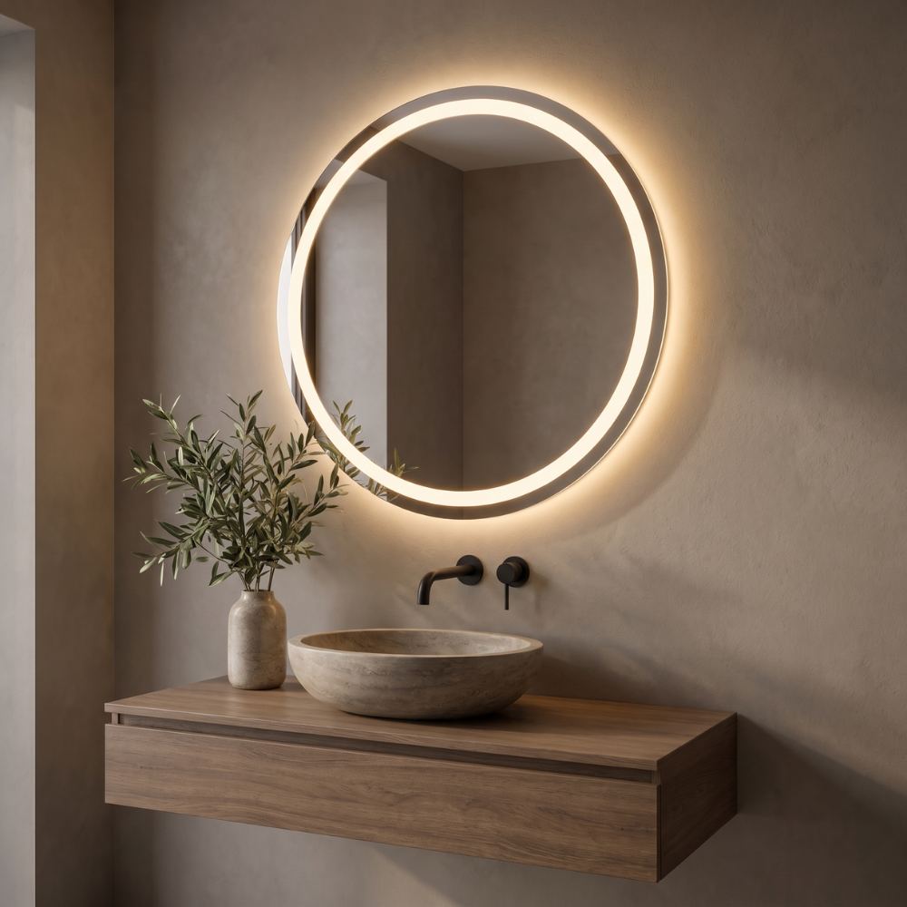 Miroir LED salle de bain Eclipse (Collection Cosmos) — vue d'ambiance 2
