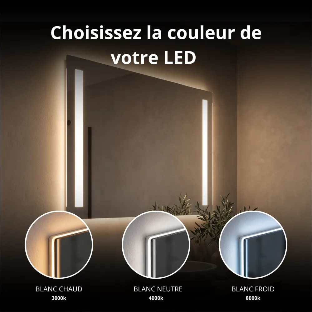 Miroir LED KEPLER (Collection Cosmos) — vue d'ambiance 3