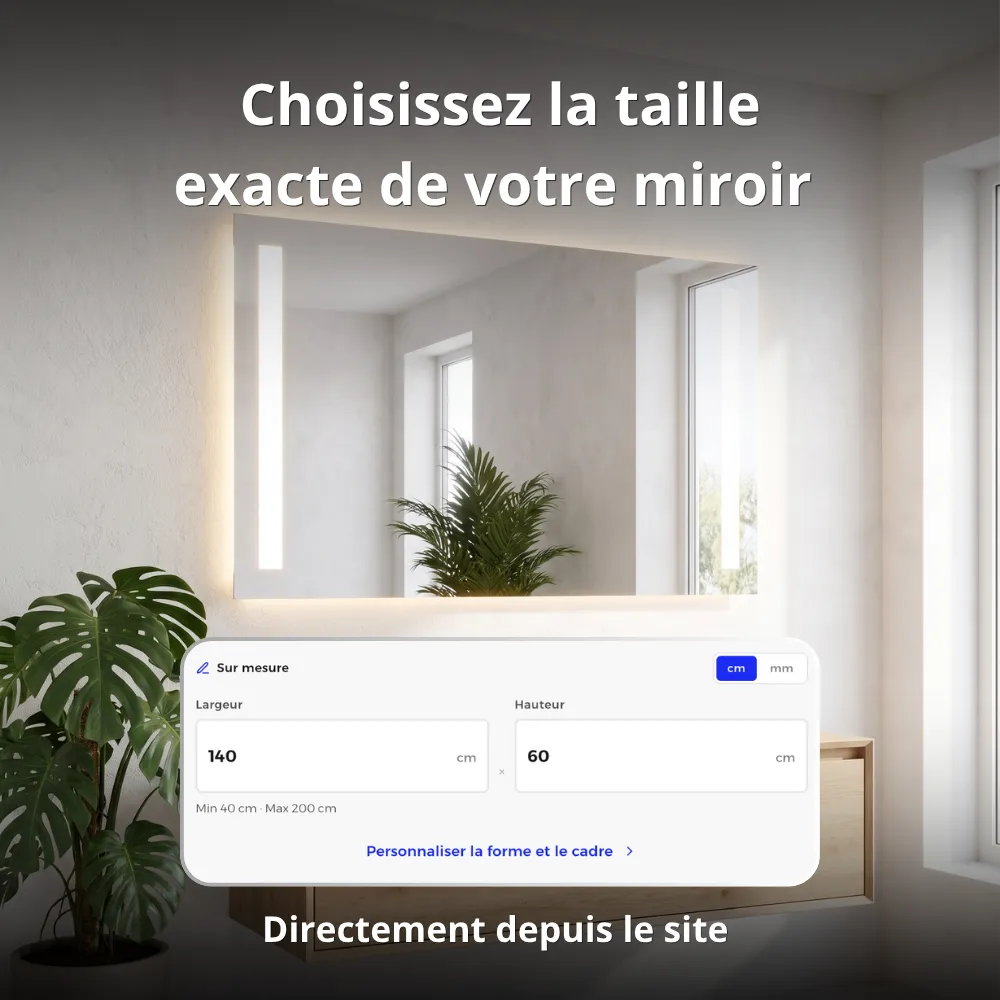 Miroir LED KEPLER (Collection Cosmos) — vue d'ambiance 5