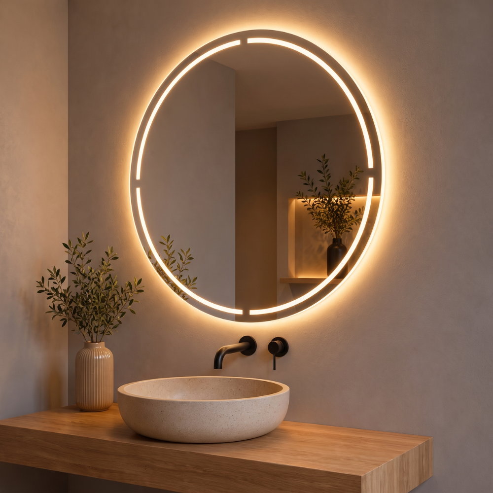 Miroir LED salle de bain Lumis (Collection Cosmos) — vue d'ambiance 1