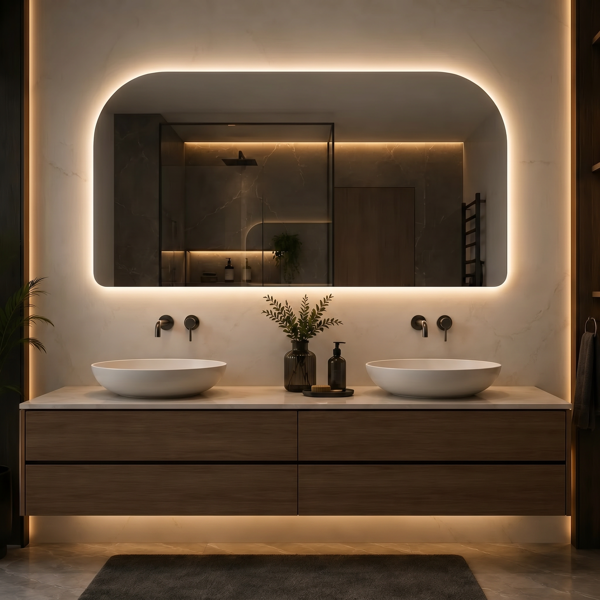 Miroir LED Noctis (Collection Cosmos) — vue d'ambiance 1