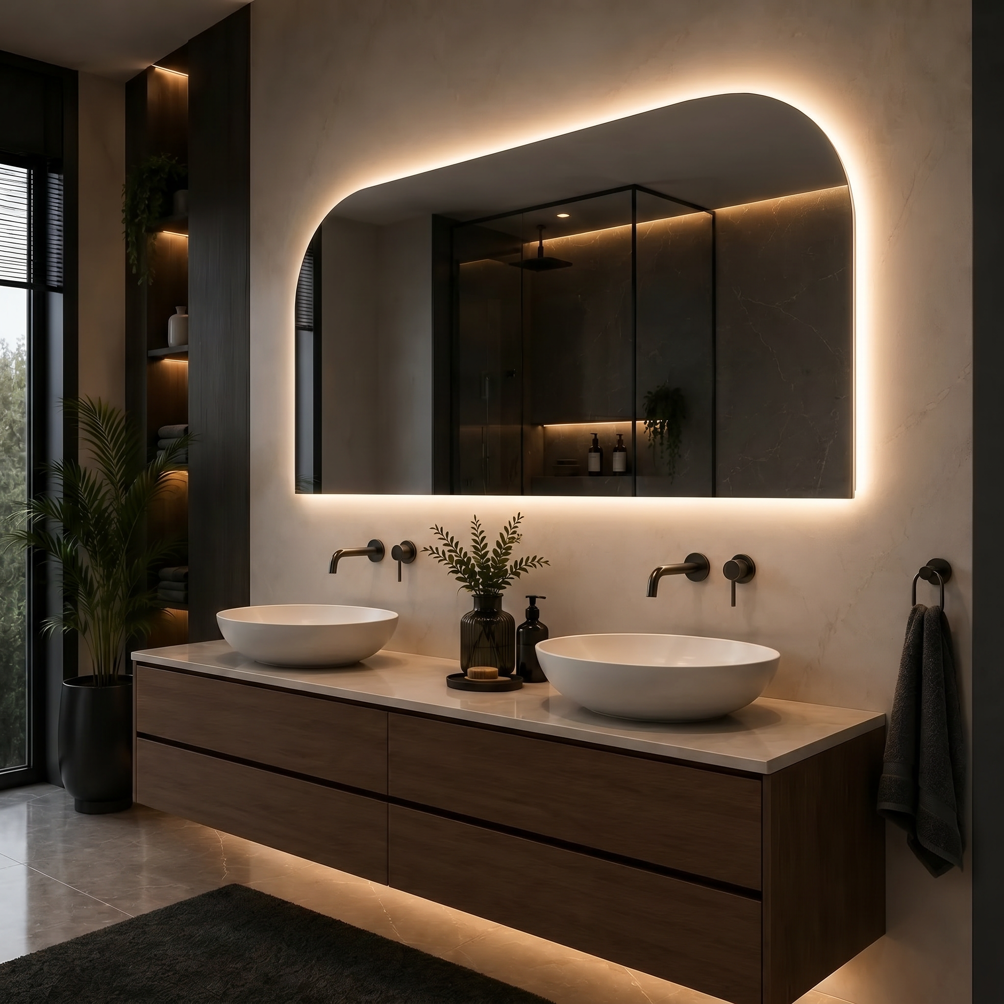 Miroir LED Noctis (Collection Cosmos) — vue d'ambiance 2