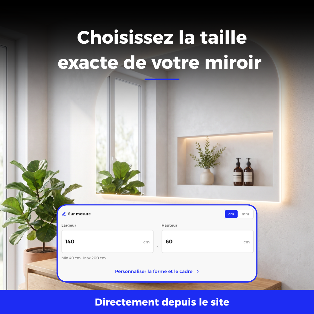Miroir LED salle de bain Noctis (Collection Cosmos) — vue d'ambiance 5