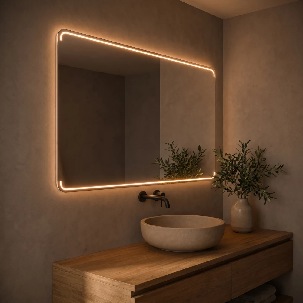 Miroir LED salle de bain Atria (Collection Nova) — vue d'ambiance 2