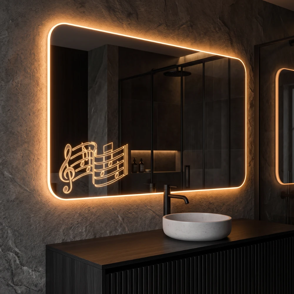 Miroir LED salle de bain Cadence (Collection Nova) — vue d'ambiance 2