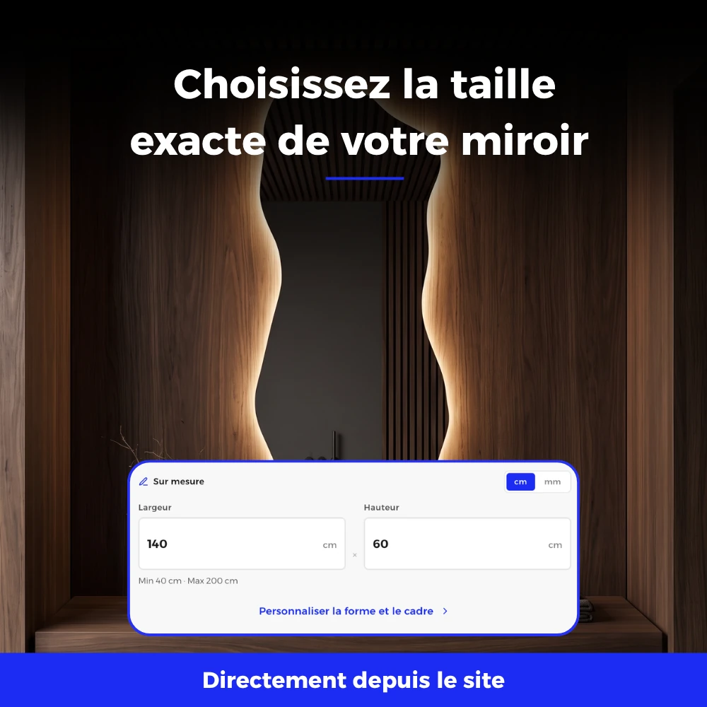 Miroir LED salle de bain Lumea (Collection Luna) — vue d'ambiance 5