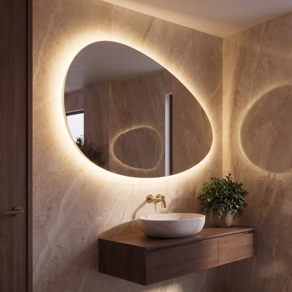 Miroir LED salle de bain Lyra (Collection Cosmos) — vue d'ambiance 2