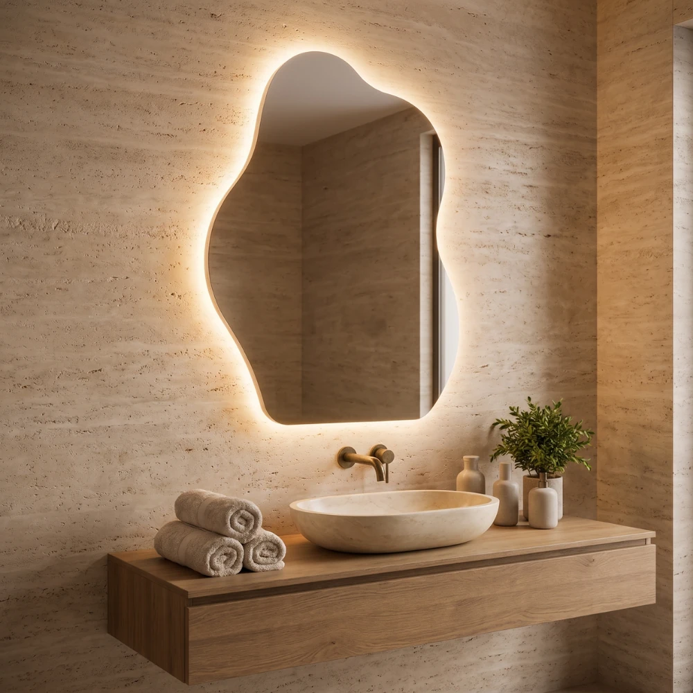 Miroir LED salle de bain Nyx (Collection Cosmos) — vue d'ambiance 2