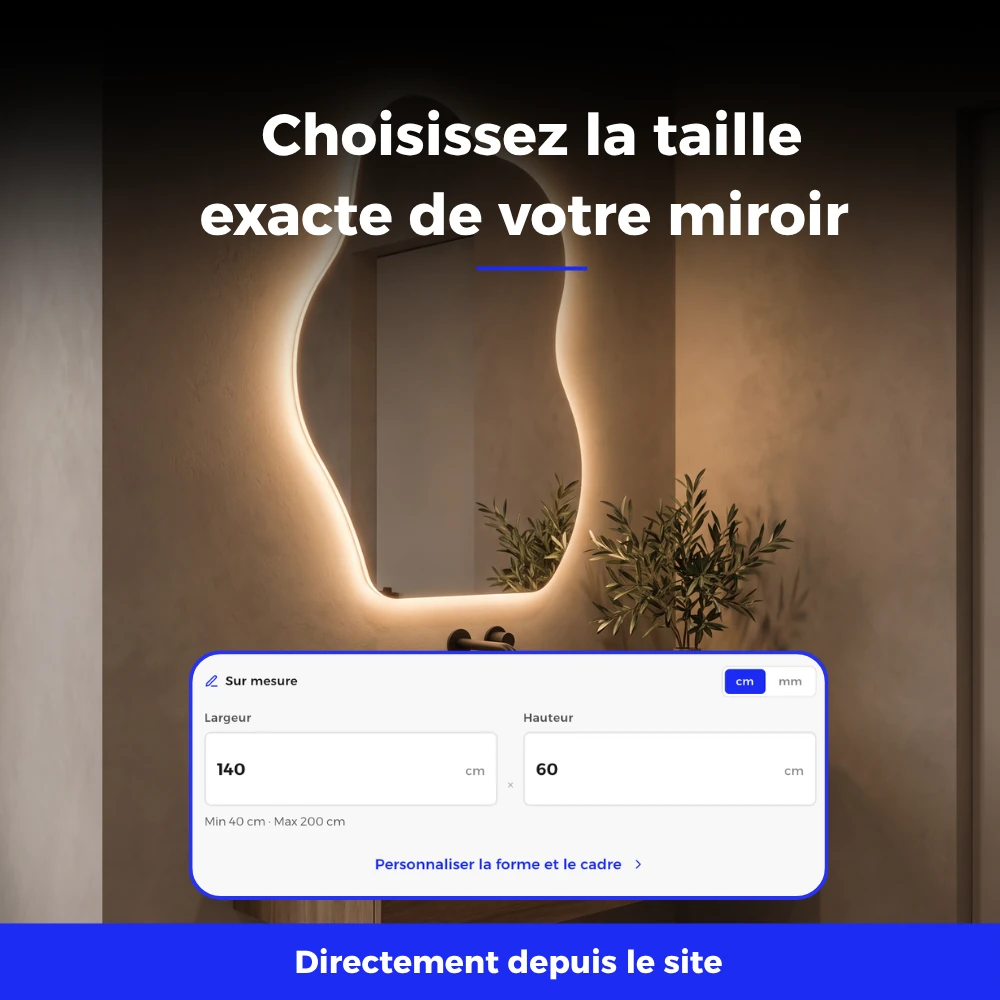 Miroir LED salle de bain Nyx (Collection Cosmos) — vue d'ambiance 5