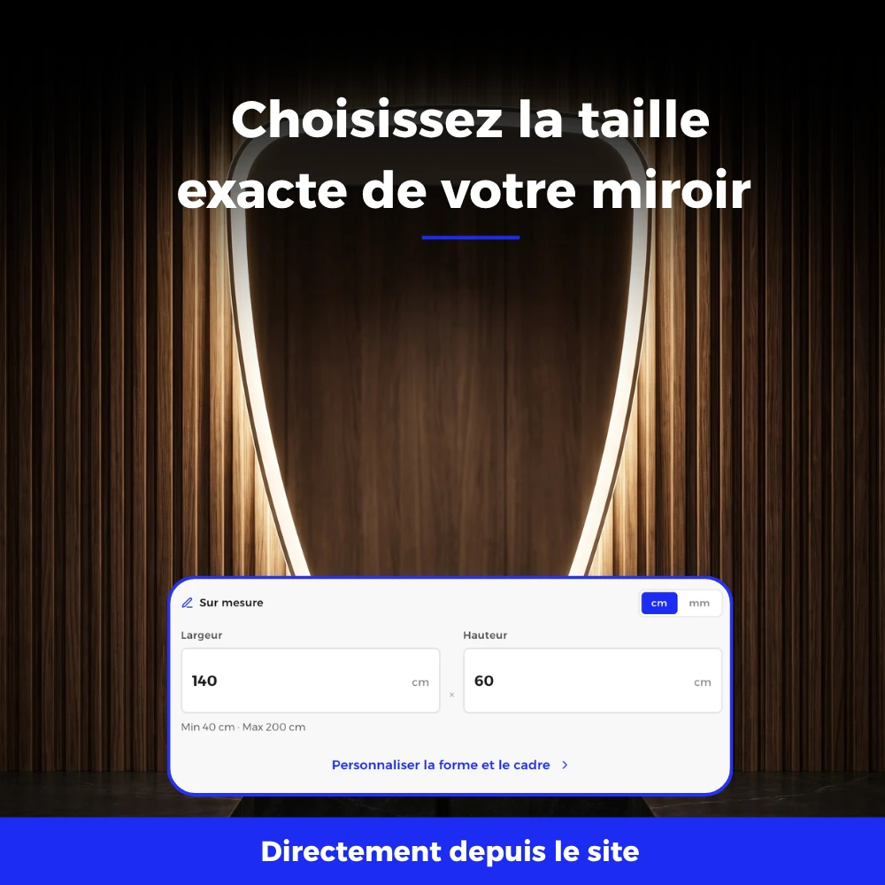 Miroir LED salle de bain Orion (Collection Cosmos) — vue d'ambiance 5