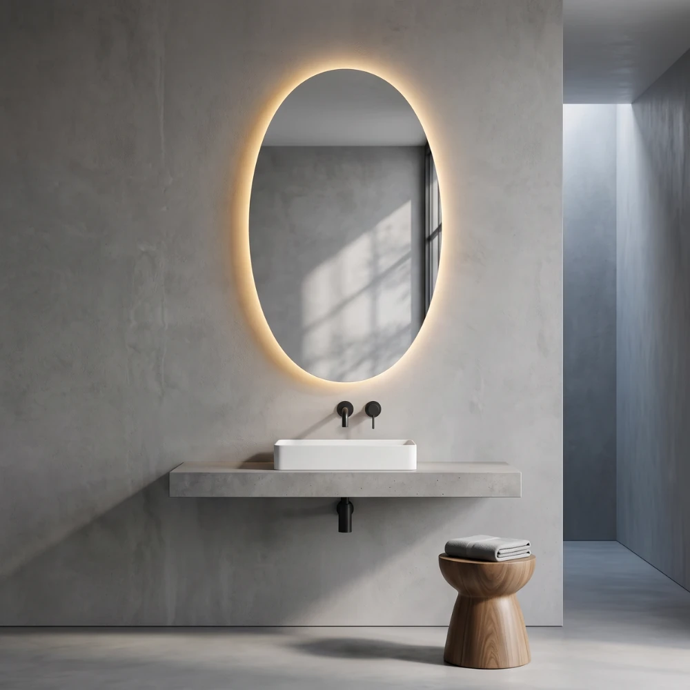 Miroir LED salle de bain Selene (Collection Luna) — vue d'ambiance 1
