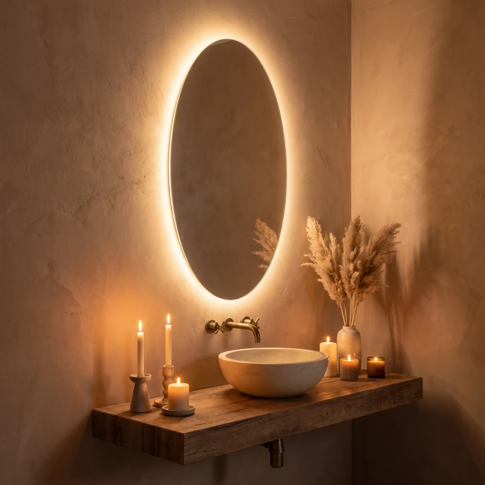 Miroir LED salle de bain Selene (Collection Luna) — vue d'ambiance 2