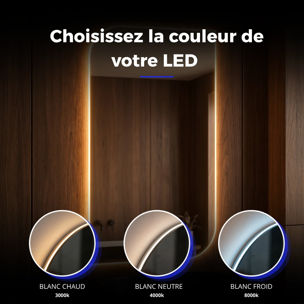 Miroir LED salle de bain Stellar 2 (Collection Nova) — vue d'ambiance 3