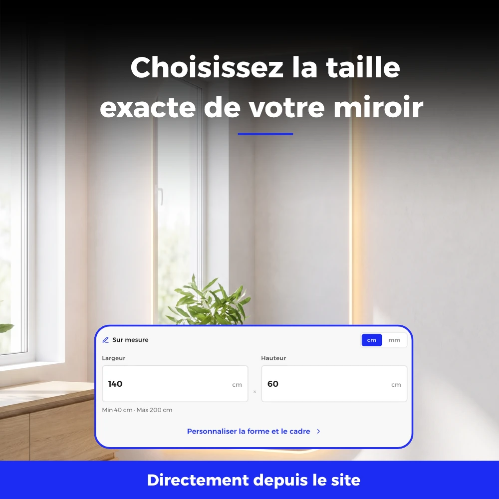 Miroir LED salle de bain Stellar 2 (Collection Nova) — vue d'ambiance 5