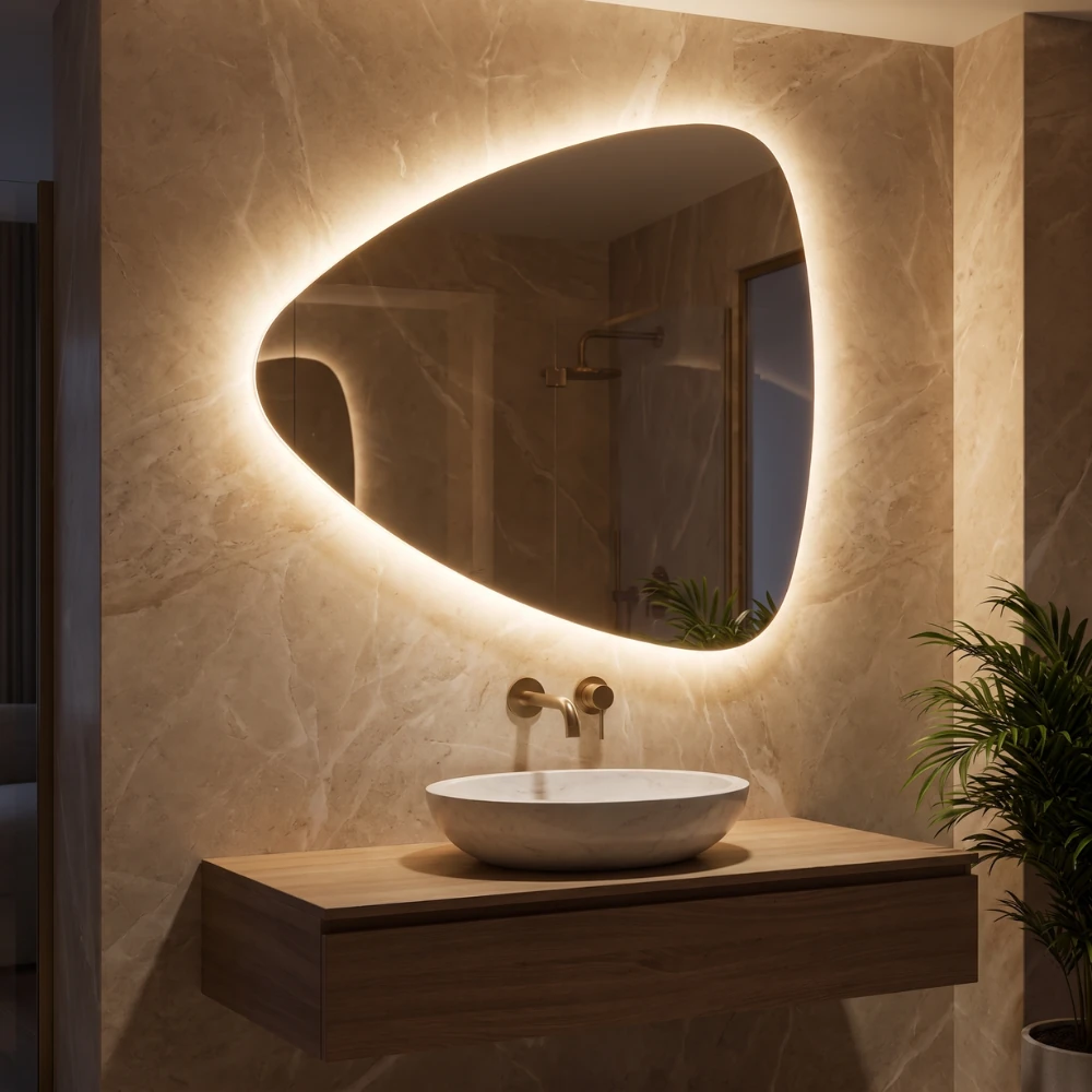 Miroir LED salle de bain Vega (Collection Cosmos) — vue d'ambiance 1