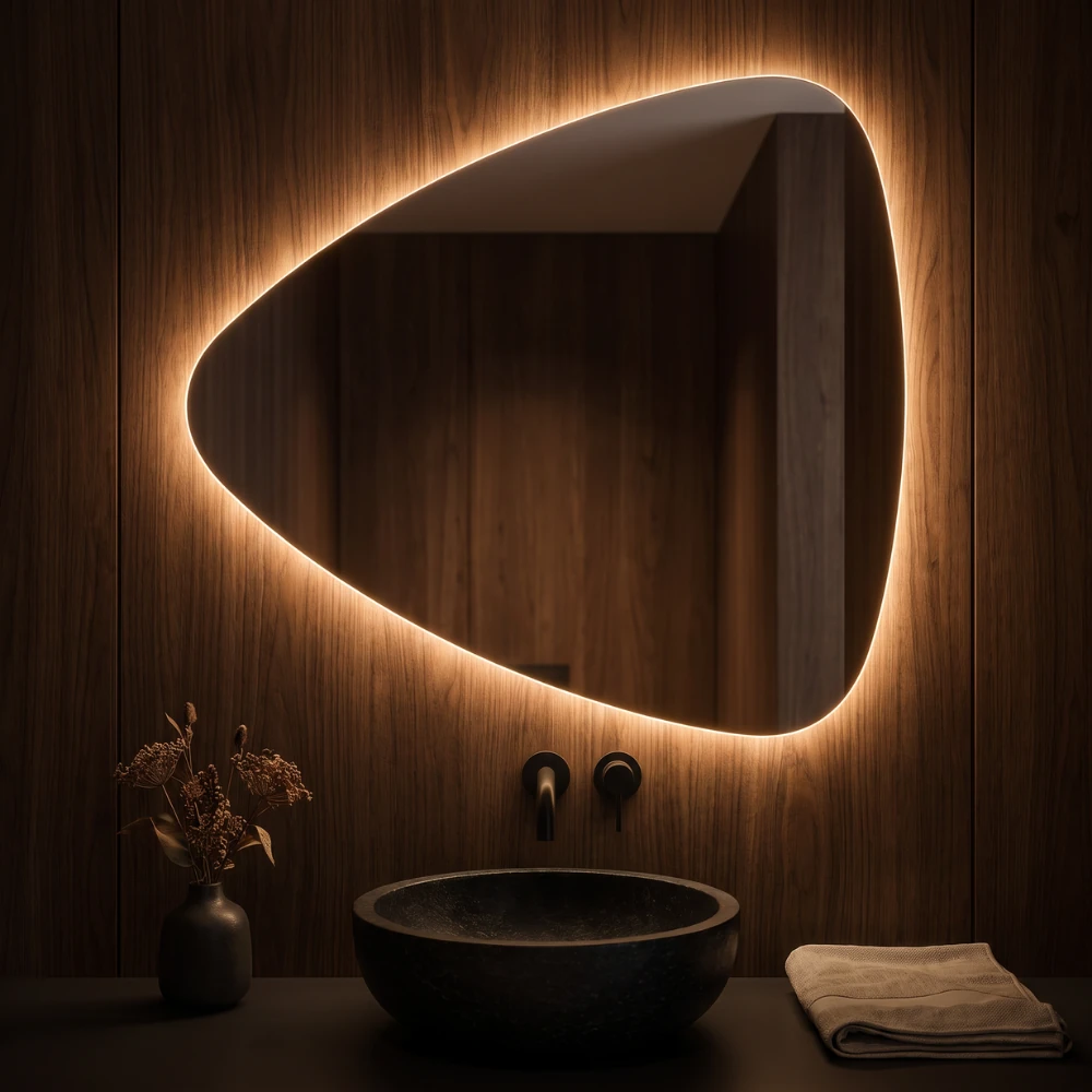 Miroir LED salle de bain Vega (Collection Cosmos) — vue d'ambiance 2