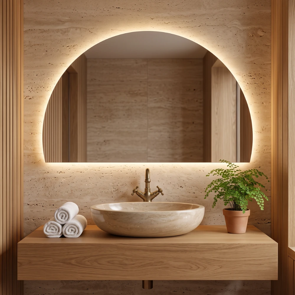 Miroir LED salle de bain Vortex (Collection Cosmos) — vue d'ambiance 1