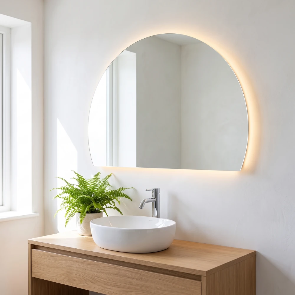 Miroir LED salle de bain Vortex (Collection Cosmos) — vue d'ambiance 2