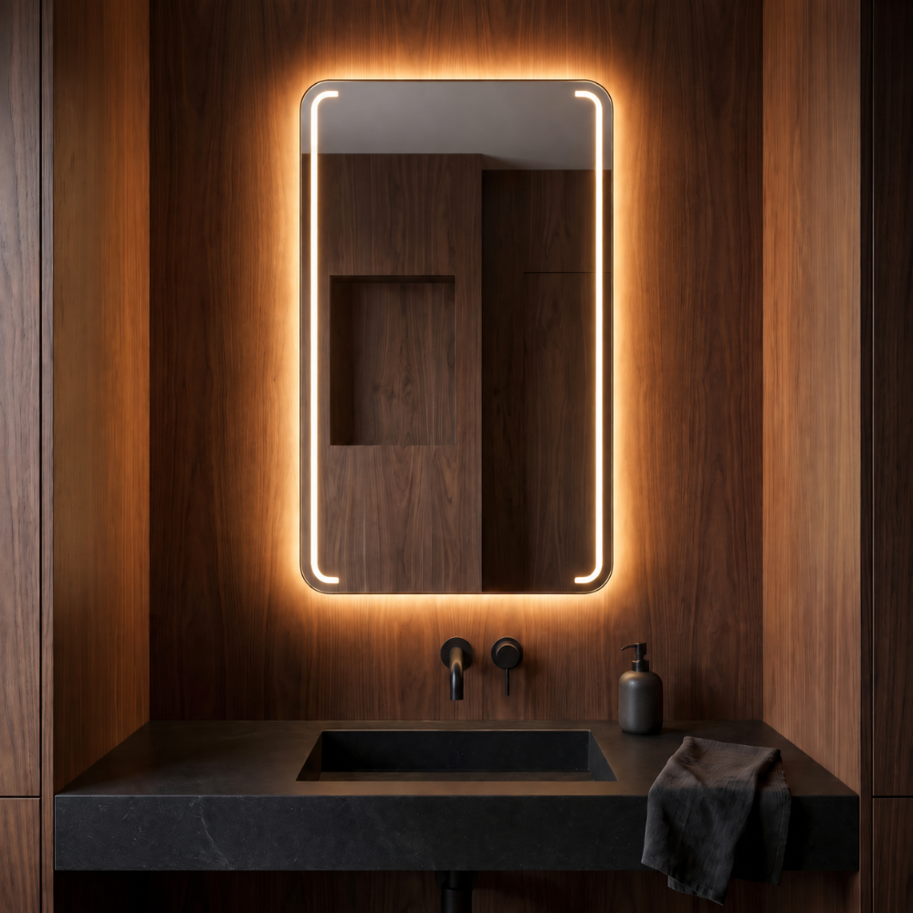 Miroir LED salle de bain Mizar (Collection Nova) — vue d'ambiance 1