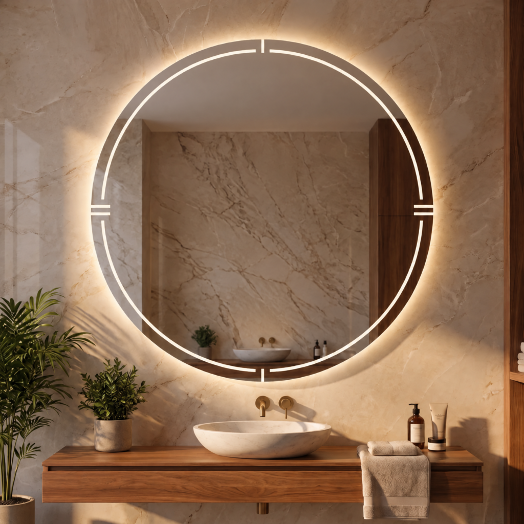 Miroir LED salle de bain Sextans