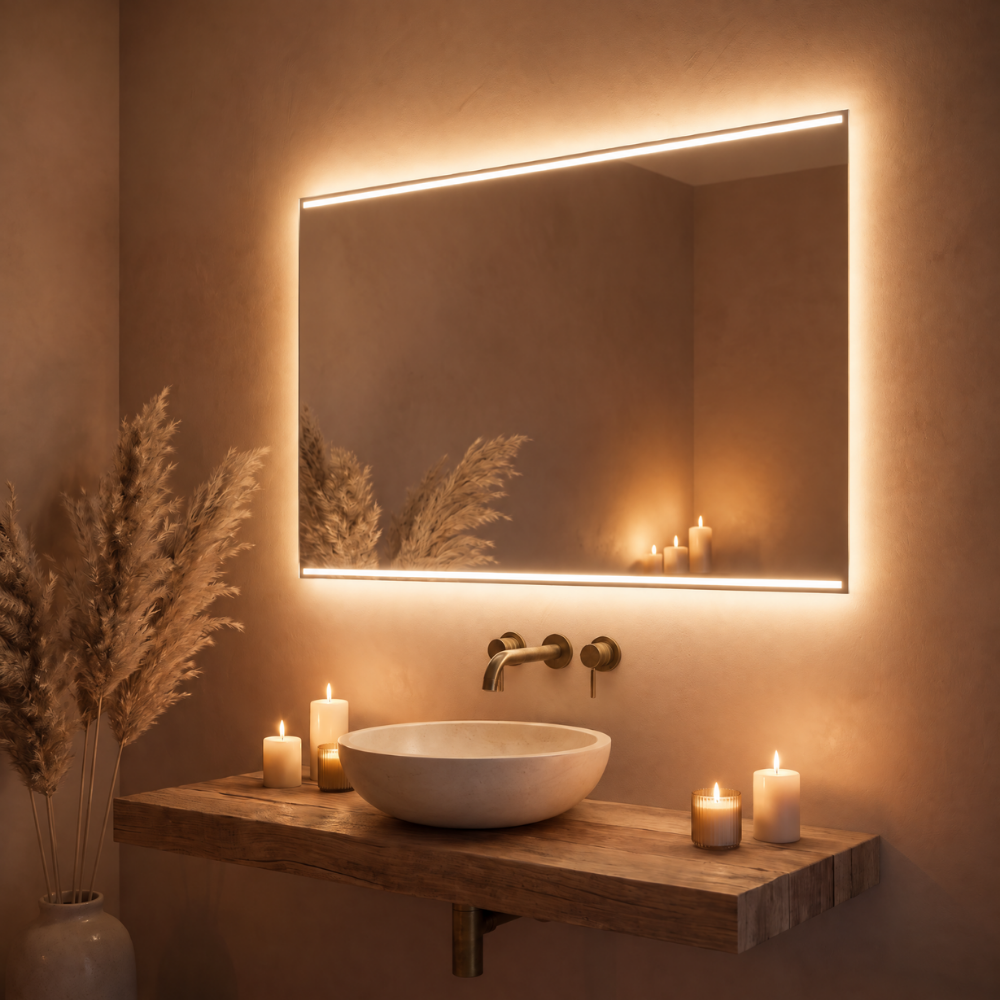 Miroir LED salle de bain Draco (Collection Nova) — vue d'ambiance 2