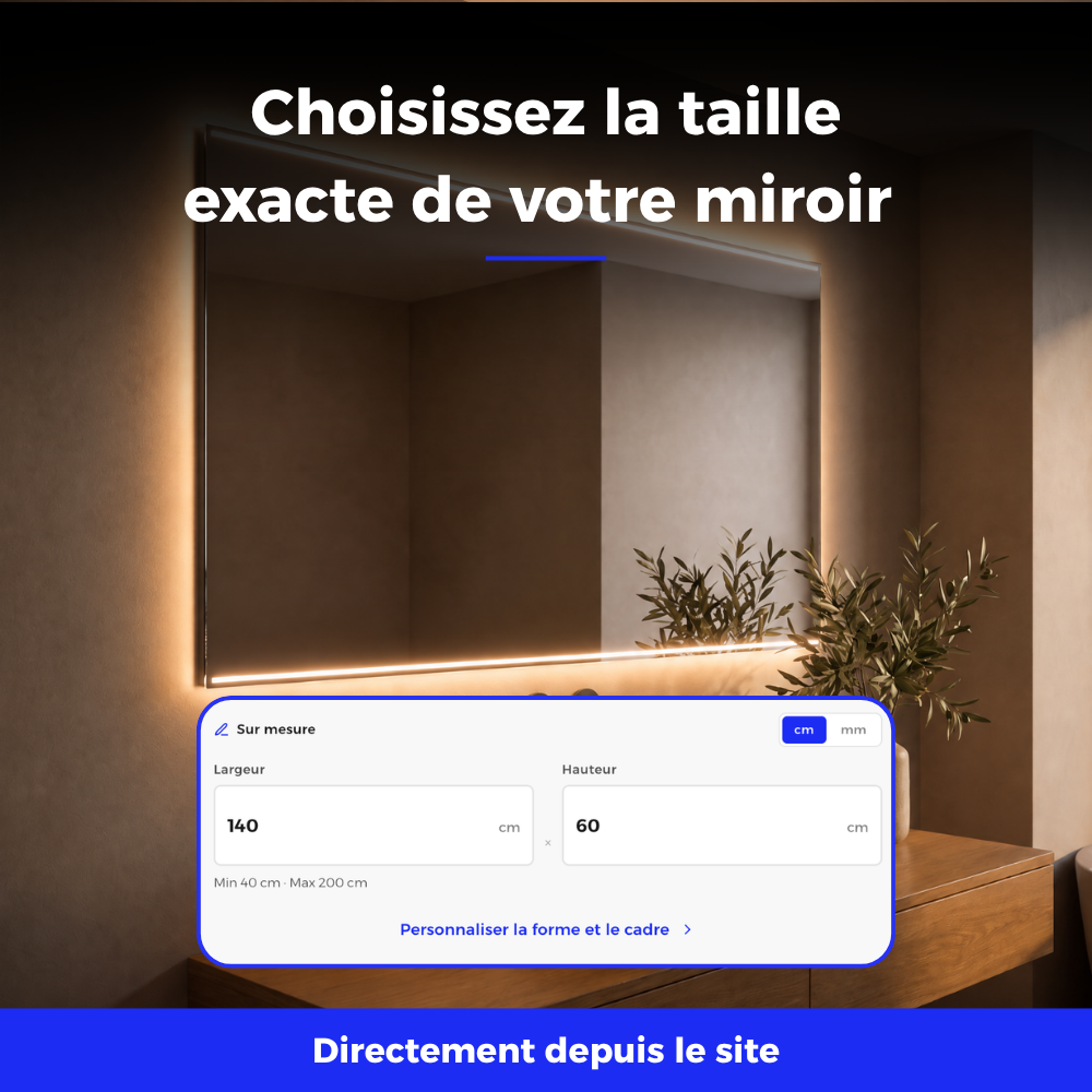 Miroir LED salle de bain Draco (Collection Nova) — vue d'ambiance 5