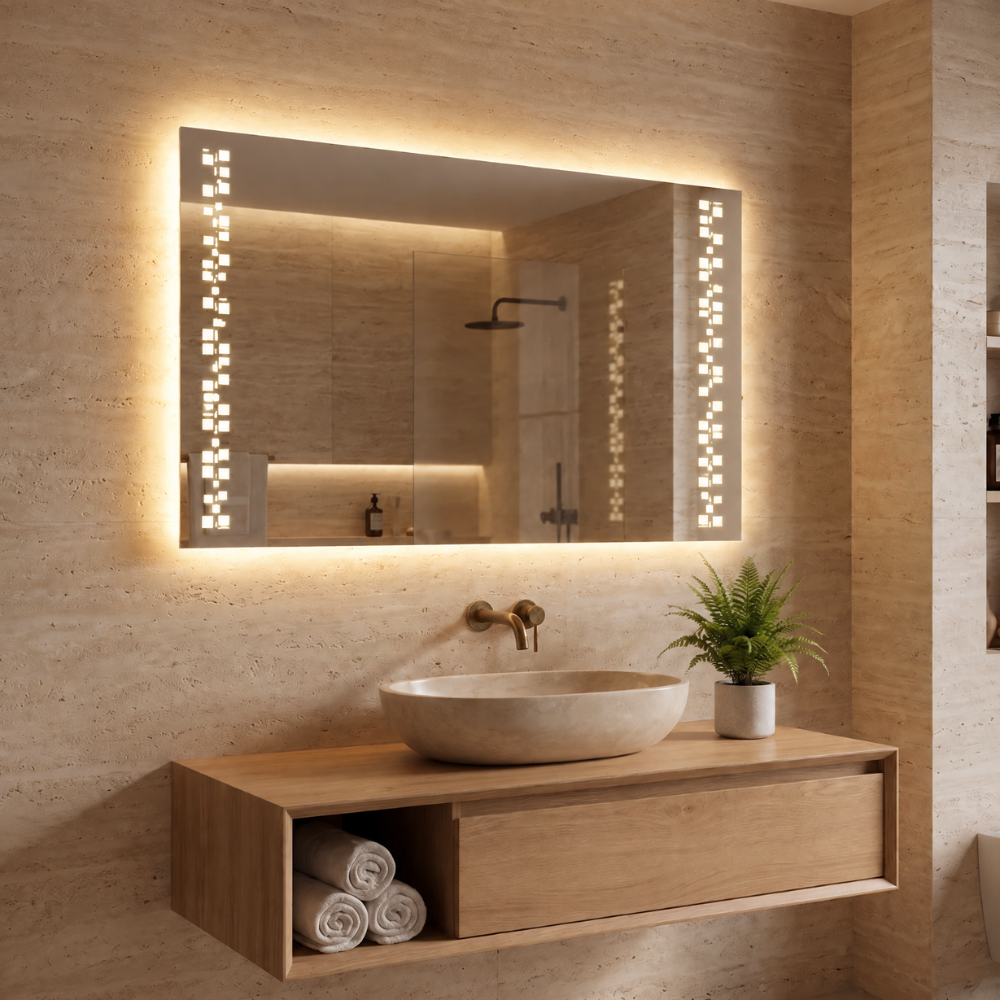 Miroir LED salle de bain Astera (Collection Cosmos) — vue d'ambiance 1