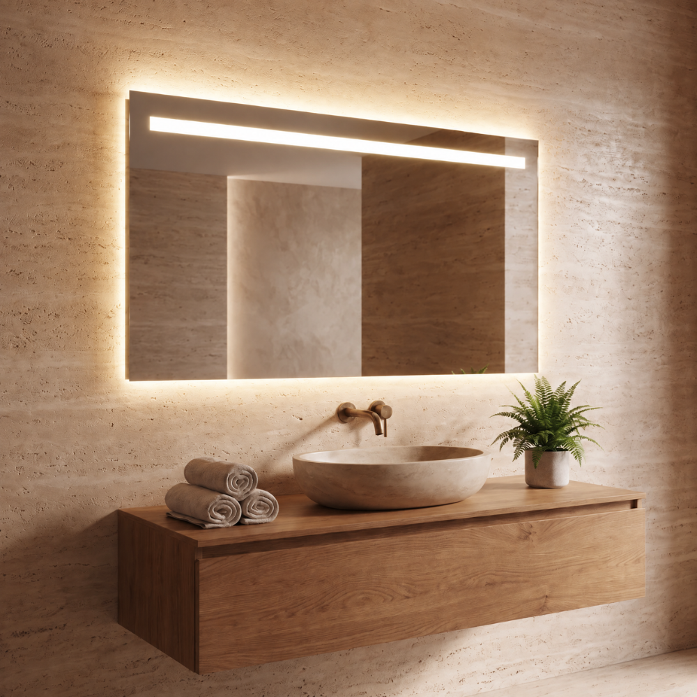 Miroir LED salle de bain Atlas (Collection Nova) — vue d'ambiance 1