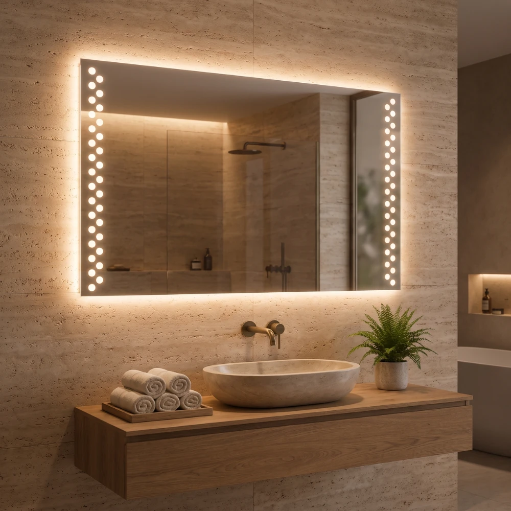 Miroir LED salle de bain Fornax (Collection Nova) — vue d'ambiance 1