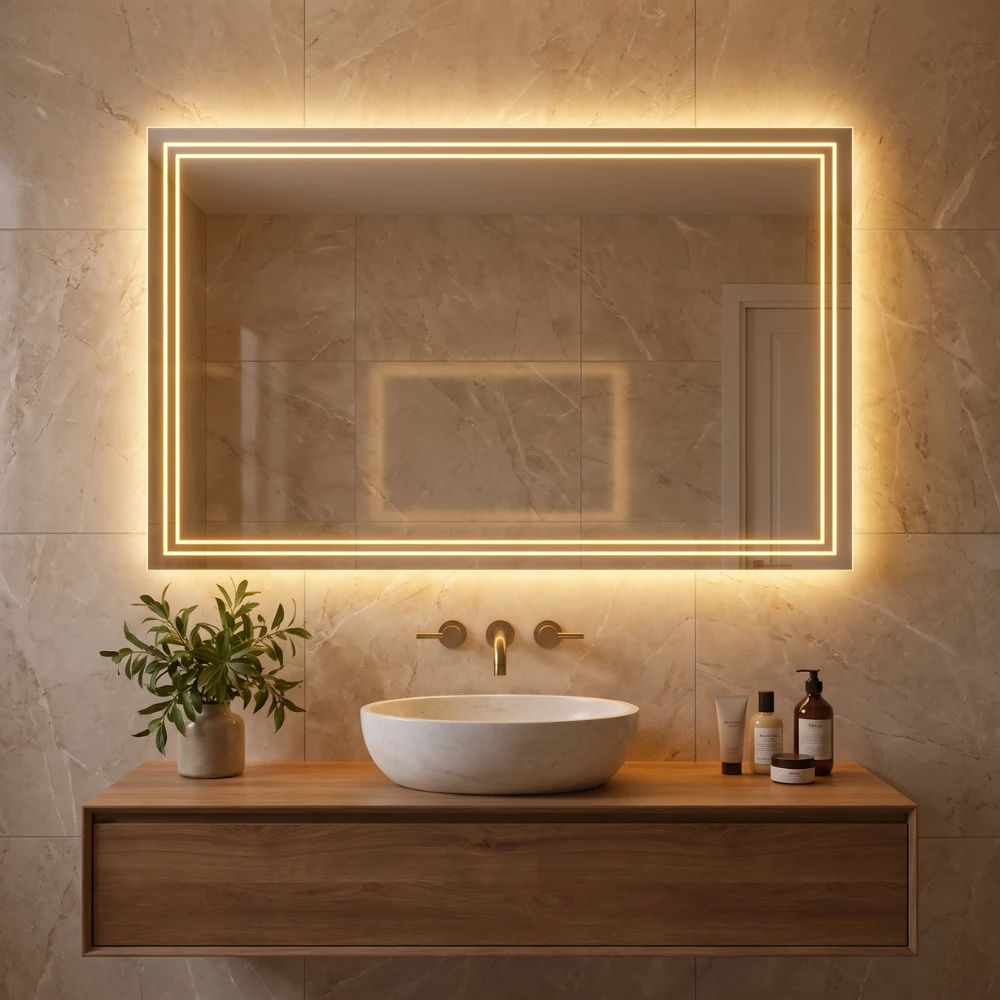 Miroir LED salle de bain Lynx (Collection Nova) — vue d'ambiance 1