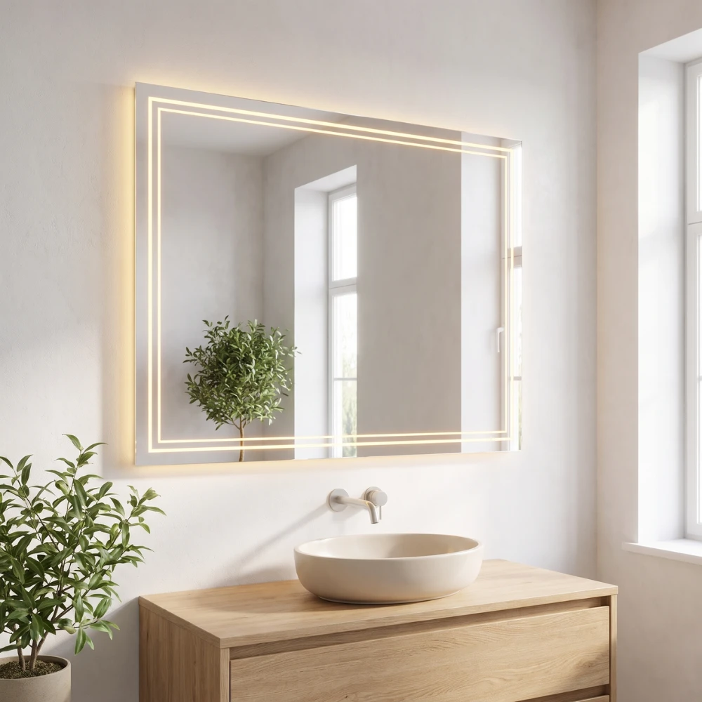Miroir LED salle de bain Lynx (Collection Nova) — vue d'ambiance 2