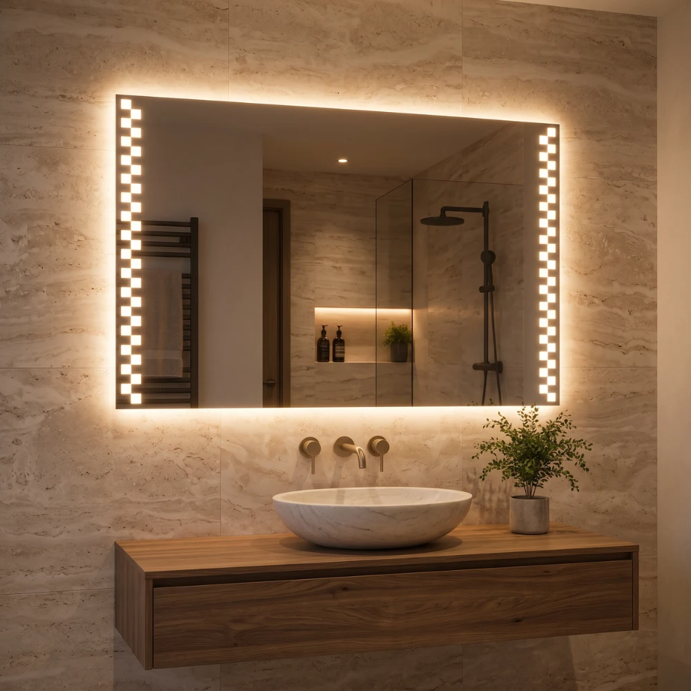 Miroir LED salle de bain Pyxis (Collection Nova) — vue d'ambiance 1