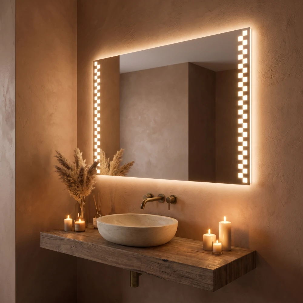 Miroir LED salle de bain Pyxis (Collection Nova) — vue d'ambiance 2