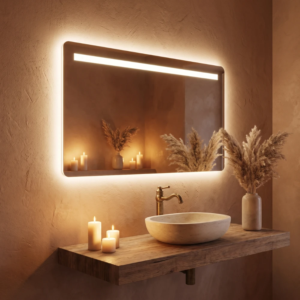 Miroir LED salle de bain Titan (Collection Nova) — vue d'ambiance 2