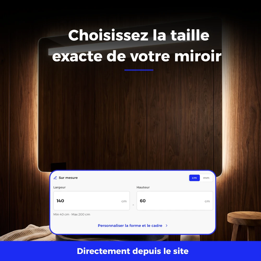 Miroir LED salle de bain Titan (Collection Nova) — vue d'ambiance 5