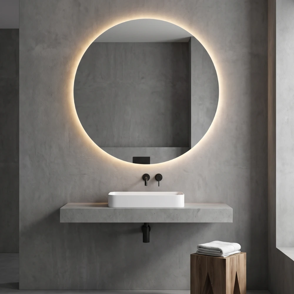 Miroir LED salle de bain Venus (Collection Orbite) — vue d'ambiance 1
